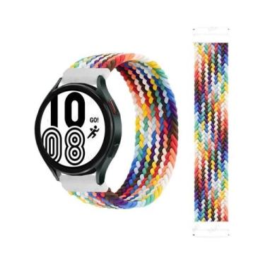 Imagem de Pulseira Trançada Solo Loop De 22mm 20mm Para Samsung Galaxy Watch E A