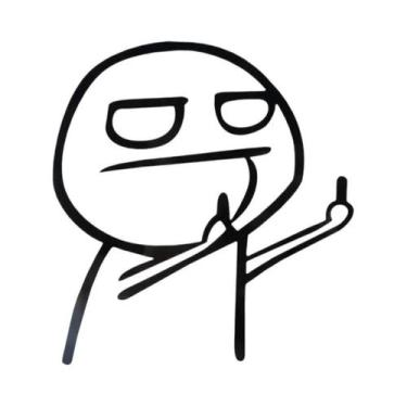 Imagem de Adesivo Refletivo De Vinil Engraçado Com Dedo Do Meio Para Carro E Mot