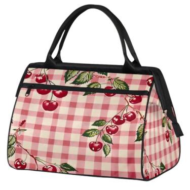 Imagem de Sacola abstrata de flor de abelha pequena para o fim de semana para mulheres e homens, bolsa de viagem dobrável, leve, esportiva, academia, impermeável, mala de mão, bolsa de fim de semana para