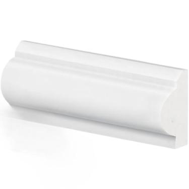Imagem de Kit 12 Metros Rodameio Boiserie 3cm Poliestireno Virgem Moldura Decoração Original 1 Metro