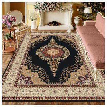 Imagem de SPXMQSS Tapetes de área para sala de estar, tapete de quarto grande, antiderrapante, tapetes ultra macios, laváveis para sala de estar, quarto, sala de jantar sob a mesa J 1,2 x 1,8 m