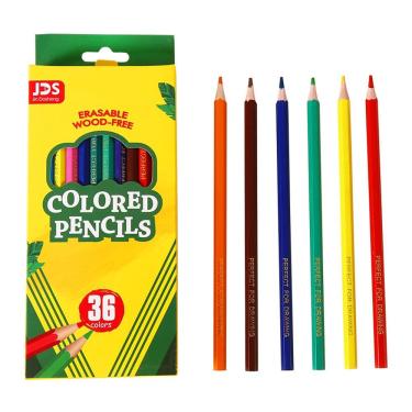 Imagem de Conjunto de lápis coloridos de 36 cores, sem madeira, 5 unidades - 18 cm