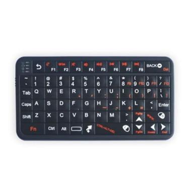 Imagem de Teclado Sem Fio 518 com Iluminação Combo 2 4GHz Luz LED de Alta Brilho Design Compacto do Tamanho da Palma Compatível Dispositivos Habilitados