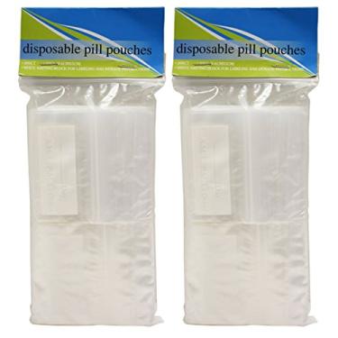 Imagem de Conjunto de 400 sacos de plástico descartáveis de plástico descartáveis com fecho de zíper da marca Black Duck 7,6 cm x 5 cm com área de bloco de escrita branca para fácil etiquetagem