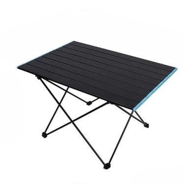 Imagem de Mesa DobráVel PortáTil Para Acampamento - Ideal Para Acampamentos, Pesca E Uso Na Praia(68 * 47 * 41CM)