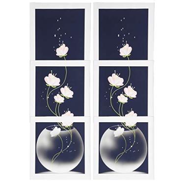 Imagem de Ainoli 2 conjuntos de pintura em tela de flores decorativas para sala de estar, quarto, fundo, materiais de arte de parede