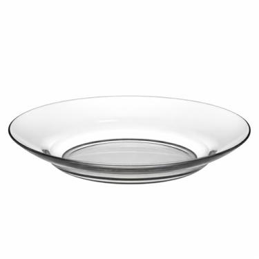 Imagem de Conjunto 4 Pratos Fundos de Vidro Milly – 22 cm, Transparentes, Design Moderno e Versátil para Massas, Sopas e Saladas