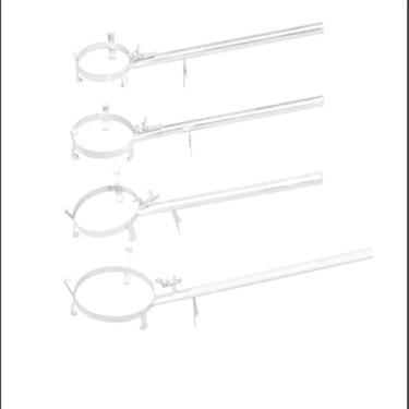 Imagem de Suporte de tigela de 30 Tael, estrutura de aço inoxidável resistente para derretimento de ouro, suporte de tigela de derretimento de quartzo.