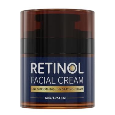 Imagem de Creme noturno de retinol com suporte de ceramida e botânicos suaves, hidratante facial antienvelhecimento para reduzir rugas e nutrir a pele