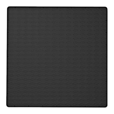 Imagem de Generic Tapete para geladeira, bandeja coletora de, acessórios para presentes, evita derramamentos, multifuncional, proteção de silicone, reutilizável, Preto