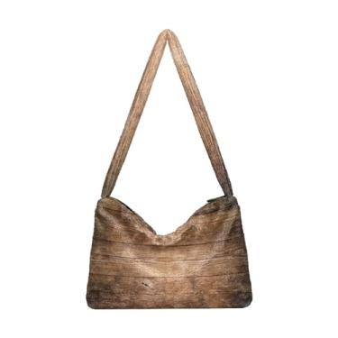 Imagem de GAIGEO Bolsa de ombro retrô amarela abstrata lua gato senhora, bolsa transversal para mulheres, bolsa feminina para uso ao ar livre, Prancha, One Size