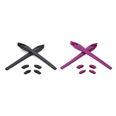 Imagem de Kits de substituição para óculos de sol Oakley Flak 2.0/2.0 XL, preto e roxo