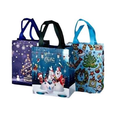 Imagem de Sacos De Presente De Natal Reutilizáveis Em Tecido Não Tecido De Taman
