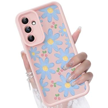 Imagem de CASBST Capa para Samsung Galaxy A36 5G, design criativo de flores para meninas e mulheres, capa de silicone líquido, moldura mais grossa à prova de choque e resistente a arranhões para Samsung A36