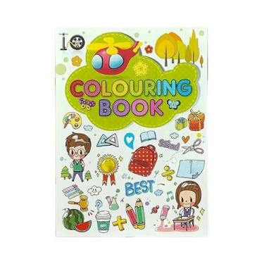 Imagem de Livro De Colorir Infantil Com 20 Páginas Estilo Grafite Não Aquarela -