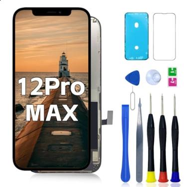Imagem de Substituição de tela para iPhone 12 Pro Max A2342 17.0 cm LCD para iPhone 12 Pro Max Display A2410, A2412, A2411 digitalizador de tela 3D Touch Assembly Repair Part