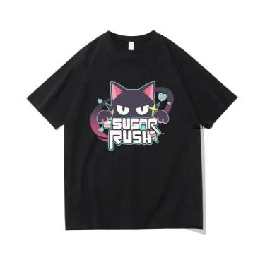 Imagem de Camisetas Gráficas De Algodão Engraçadas De Anime Azul Para Homens E M