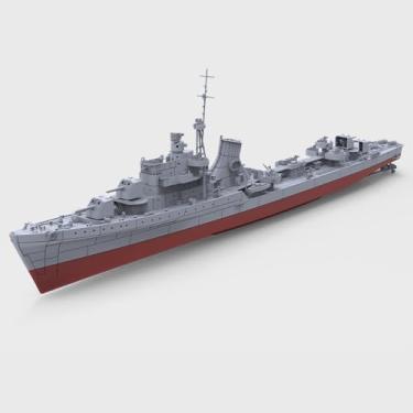 Imagem de MRY-SFW Kit de modelo militar 1/600 da marinha italiana Caio Duilio Class Destroyer ITS Maggioni Casco completo