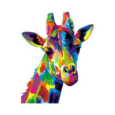 Imagem de Animais sem moldura Pintura em Tela, Fotos por Números, Tinta Acrílica