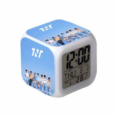 Imagem de Despertador digital LED Times Youth Square para crianças de 8 cm