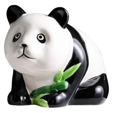 Imagem de Cofrinho de cerâmica panda moeda caixa de dinheiro caixa de economia de dinheiro aniversário e ano novo banco de dinheiro infantil decoração de casa
