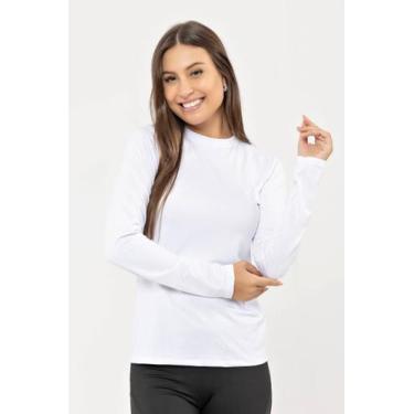 Imagem de Blusa Térmica Feminina Manga Longa Suplex Gola Redonda - Quokka, GG, B