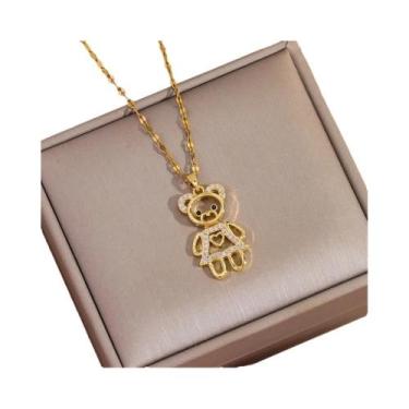 Imagem de Colar De Pingente De Cobre Banhado a Ouro 18K Para Mulheres, Uso Diári