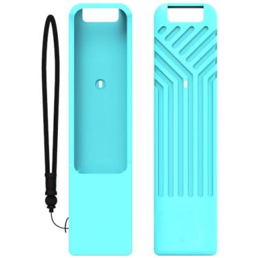 Imagem de Capa de controle remoto para LG MR25GA Magic, capa protetora de silicone para controle remoto à prova de choque antiderrapante (azul claro)