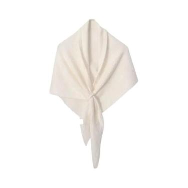 Imagem de Cachecol De Lã Tricotado Quente Para Mulheres, Xale Triangular Multifu