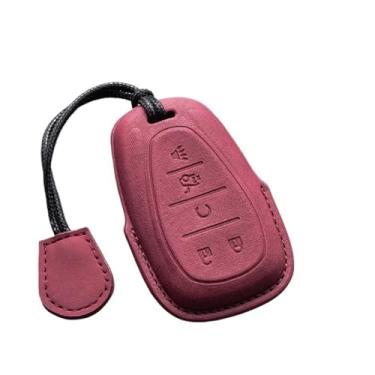Imagem de Capa de couro para chave de carro com 4/5 botões compatível com Chevrolet Camaro Cruze Malibu 2016 2017 2018 2019 2020 Spark Sonic Onix Equinox(C7)
