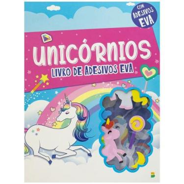 Imagem de Livro - Livro Com Adesivos em EVA: Unicórnios