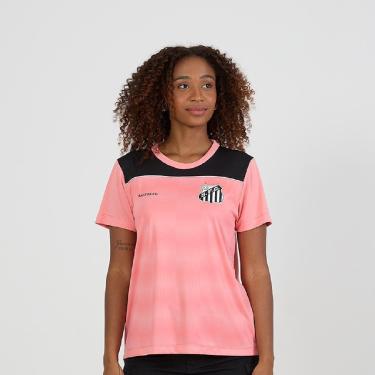 Imagem de Camisa Santos Baby Look Fulgor Rosa - Feminino-Feminino