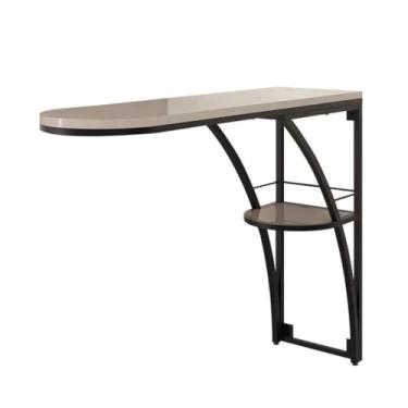 Imagem de Mesa de jantar de cozinha de camada dupla de ferro para sala de estar moderna para espaços estreitos (médio)