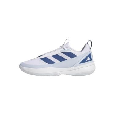 Imagem de adidas Tênis de basquete unissex para adultos, Branco, 11.5 Women/10.5 Men