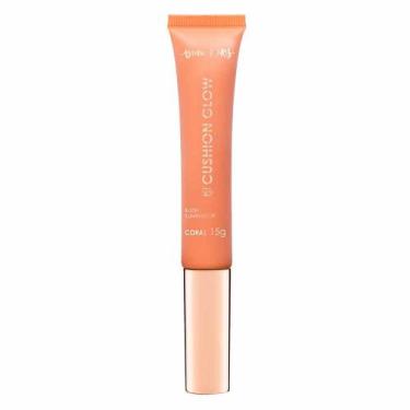 Imagem de Blush Líquido Iluminador Bruna Tavares BT Cushion Glow 15g, Coral