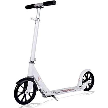 Imagem de Scooters Kick Scooter para adultos crianças patinete de roda grande para adultos/adolescentes Scooter dobrável ajustável com freio de para-lama traseiro para mulheres homens capacidade não elétrica