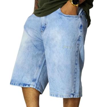 Imagem de Bermuda Jeans Pixain Hip Hop Pixo Azul Lavado Claro PIX-269-Masculino