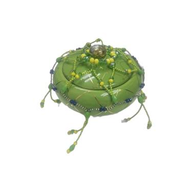 Imagem de Decoração de tampa de tigela de sopa Santeria Orula e Ochosi, ornamento ritual feito à mão