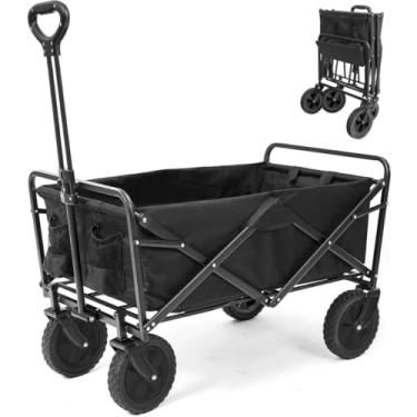 Imagem de Carrinho Multiuso Para Camping Até 100kg Dobrável Camping Pesca Compras(Carrinho)