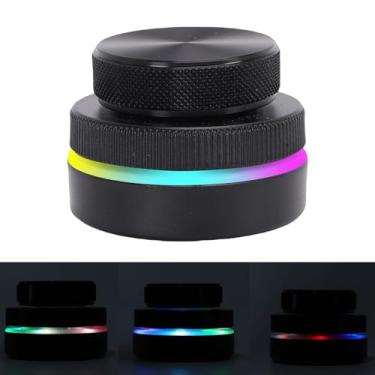 Imagem de Yunseity Controlador de Botão Giratório Personalizado, Iluminação RGB Botão de Controle de Volume USB Programável Em Liga de Alumínio Com 3 Modos BT5.0 2.4G USB C, para Vitórias para OS