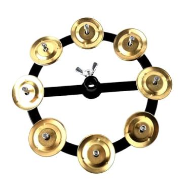 Imagem de MERIGLARE Pandeiro Hi-Hat de 17 cm (6,69 polegadas), instrumento musical multifuncional para ritmos musicais, ideal para dança e apresentações, Linha única