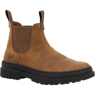 Imagem de Georgia Boot Romeo SuperLyte Chelsea masculina, Marrom, 10.5 Wide