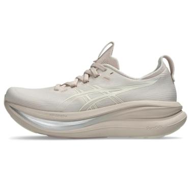 Imagem de ASICS Tênis de corrida feminino Gel-Nimbus 28, Bege/creme mineral, 42