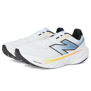 Imagem de New Balance Fresh Foam X 1080 V14 Tênis de corrida masculino, Branco/preto/pedra do mar, 15 Wide