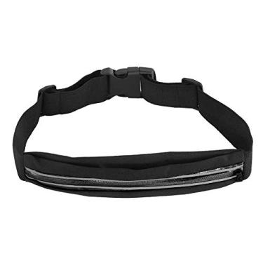 Imagem de Cinto de corrida, bolsa esportiva à prova de suor, bolsa leve, respirável, grande, fivela ajustável para corrida, caminhada, maratona, ciclismo, preto, verde, laranja, Preto, Comum