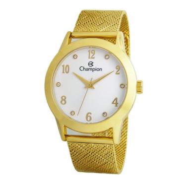 Imagem de Relógio Champion Feminino Ref: Cn21229h Casual Mesh Dourado