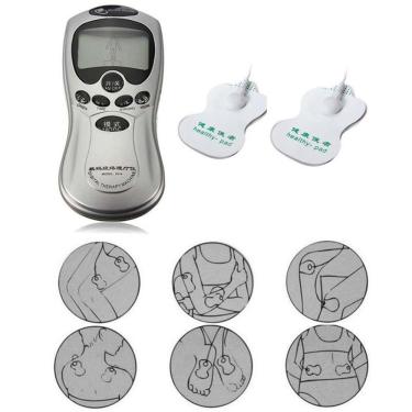 Imagem de Aparelho Fisioterapia Massagem Digital Tens & Fes Com 24 Eletrodos Cx