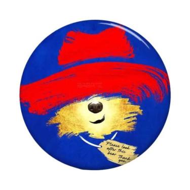 Imagem de Broche Criativo Do Urso Paddington, Pin Redondo Engraçado Para Mochila