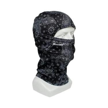 Imagem de Balaclava Tubular Com Estampa De Moda Motociclista, Máscara Facial, Ba