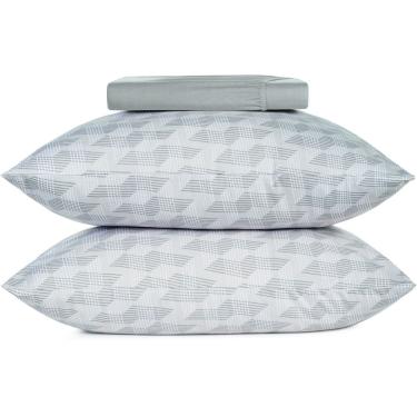 Imagem de Jogo de Cama Altenburg Escala Malha 3 Peças Queen Cinza